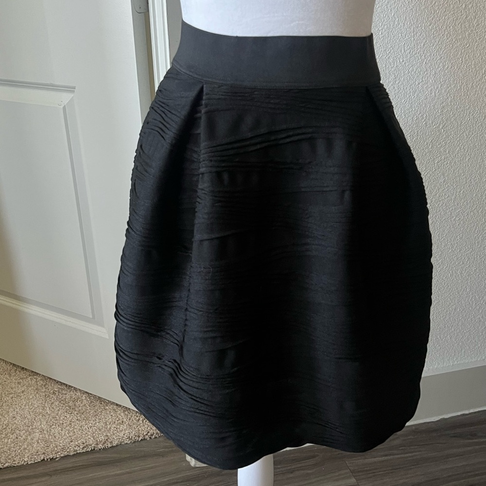 Claudie pierlot black bubble textured skirt